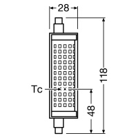 OSRAM LED žiarovka R7s 19W 2 700K stmievateľná