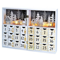 Solight Adventný kalendár Kniha 8 LED 40 x 30 cm