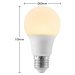 Arcchio LED žiarovka E27 A60 8W opál 3000K 806lm