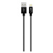 Kábel WG USB na Lightning MFI, 20 cm, čierny