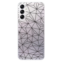Odolné silikónové puzdro iSaprio - Abstract Triangles 03 - black - Samsung Galaxy A14 / A14 5G