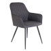 Norddan 21197 Dizajnová jedálenská stolička Gracelyn, sivá