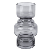 Sivá sklenená váza PT LIVING Courtly, výška 20 cm
