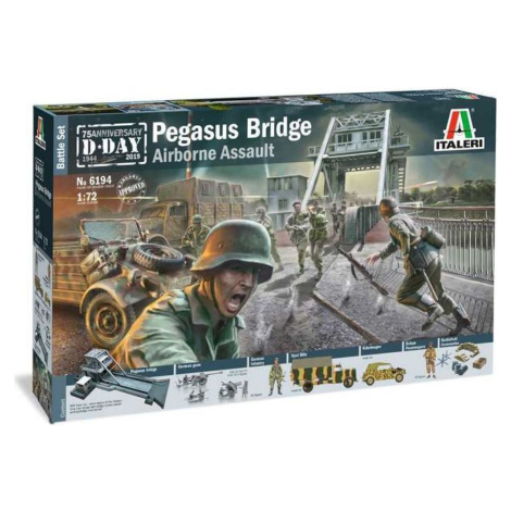 Italeri Model Kit dioráma Pegasus Bridge Airborne Assault 1:72