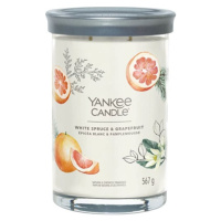 Yankee Candle Biely smrek a grapefruit Sviečka v sklenenej dóze 567 g