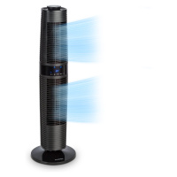 Klarstein Twister, stĺpový ventilátor, 45W, oscilácia, max. 343m³/h, 4 režimy, čierny