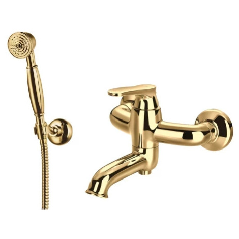 OMNIRES - ART DECO vaňová batéria so sprchovou súpravou, zlatá lesk AD5131GL