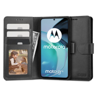 Motorola Moto G72, puzdro s bočným otváraním, stojan s magnetickým zapínaním, TP Wallet, čierne