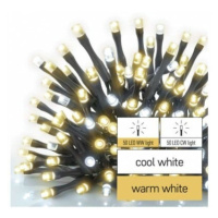 Standard LED spojovacia vianočná reťaz, 10 m, vonkajšia, teplá/6500K (EMOS)