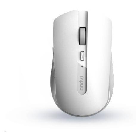 Myš RAPOO 7200M Multi-mode wireless, biela