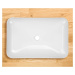 DEANTE - Tess biela - Keramické umývadlo na dosku - 60x40 cm CDS_6U6S