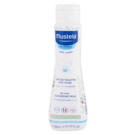 MUSTELA BÉBÉ Telové mlieko No Rinse Cleansing Milk 200 ml