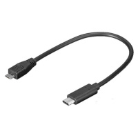 Adaptér PREMIUMCORD USB 3.1 C/male - USB 2.0 Micro-B/male, 0,2 m