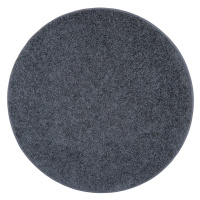 Kusový koberec Color Shaggy šedý kruh - 250x250 (průměr) kruh cm Vopi koberce