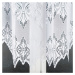 Biela žakarová záclona EMILIA 340x120 cm