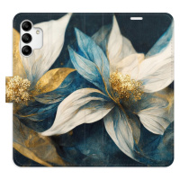 Flipové puzdro iSaprio - Gold Flowers - Samsung Galaxy A04s