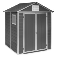 Blumfeldt Schatzkammer, záhradná šopa, ochrana pred UV žiarením, PVC, zámok, bočné okno, šedá