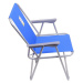 CATTARA Kempingová záhradné skladacie stoličky modrá BERN 2kg, max 110kg