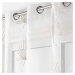 Bielo-béžová voálová záclona 140x280 cm Palmaris – douceur d'intérieur