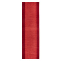Červený behúň Hanse Home Basic, 80 x 250 cm