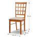 KONDELA Grid New jedálenská stolička čerešňa / béžová