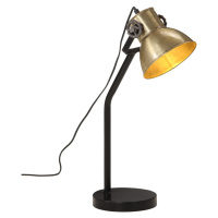 vidaXL Stolová lampa 25 W starožitná mosadzná 17x17x60 cm E27