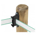Izolátor k elektrickému ohradníku rohový plochý pre pásku do 40 mm, na klinec alebo vrut - 10 ks