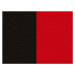NABBI Adria rozkladacia pohovka s úložným priestorom čierna / červená
