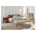 Dvojlôžková posteľ v dekore duba 180x200 cm v prírodnej farbe Wrap – Bonami Selection