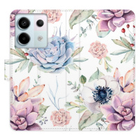 Flipové puzdro iSaprio - Succulents Pattern - Xiaomi Redmi Note 13 Pro 5G / Poco X6 5G