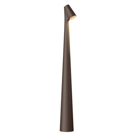 Vibia Africa LED stolová lampa výška 45 cm tmavohnedá