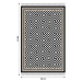 KONDELA Motive koberec 160x230 cm čierna / biela