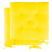 LIVARNO home Podsedák na stoličku, 40 x 40 cm, 2 kusy (žltá)