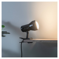 Upínacia lampa KD Black so zástrčkou, objímka E27