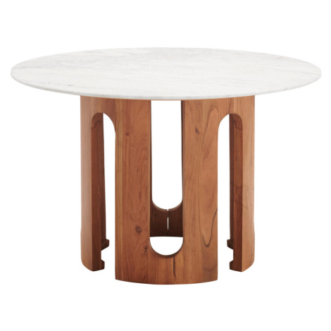 Livetastic JEDÁLENSKÝ STÔL, akácia, farba vlašského orecha, 120/120/76 cm