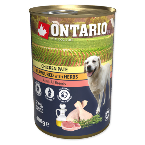 ONTARIO KONZERVA CHICKEN PATE FLAVOURED WITH HERBS, 400G