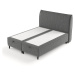 Sivá čalúnená dvojlôžková posteľ s úložným priestorom 160x200 cm Pearl – Maison de Rêve