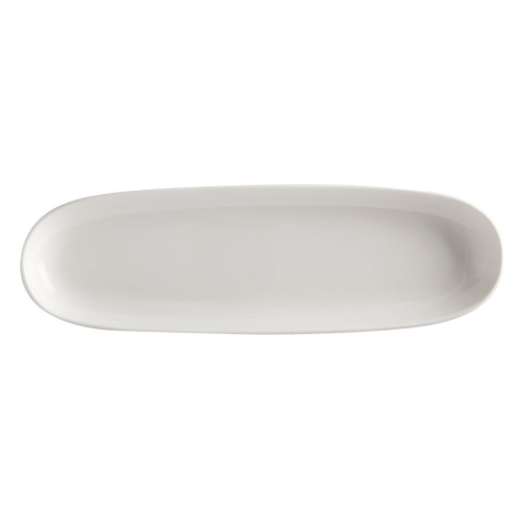 Biely porcelánový servírovací tanier Maxwell & Williams Basic, 40 x 12,5 cm