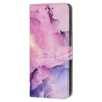 Diárové puzdro na Oppo A98 5G Marble Book fialové