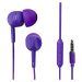 THOMSON 132482 SLUCHADLA S MIKROFONOM EAR3005, SILIKONOVE STUPLE, FIALOVE