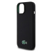 Lacoste Liquid Silicone Microfiber Croc Logo Magsafe Zadný Kryt pre iPhone 15 Black