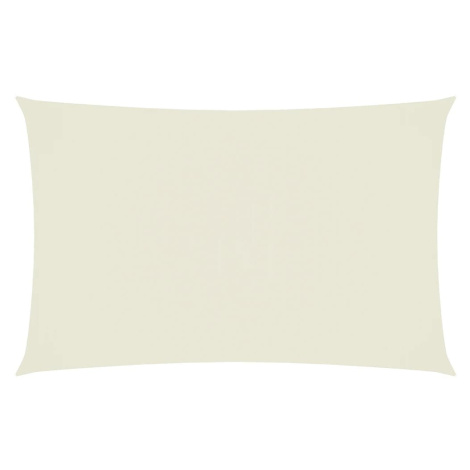 vidaXL Tieniaca plachta, oxford, obdĺžniková 4x7 m, krémová
