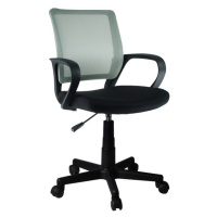 KONDELA Adra kancelárska stolička s podrúčkami sivá / čierna