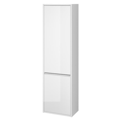 Kúpeľňová skrinka vysoká Cersanit Crea 40x140x25 cm biela lesk S924-022