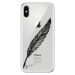 Odolné silikónové puzdro iSaprio - Writing By Feather - black - iPhone X