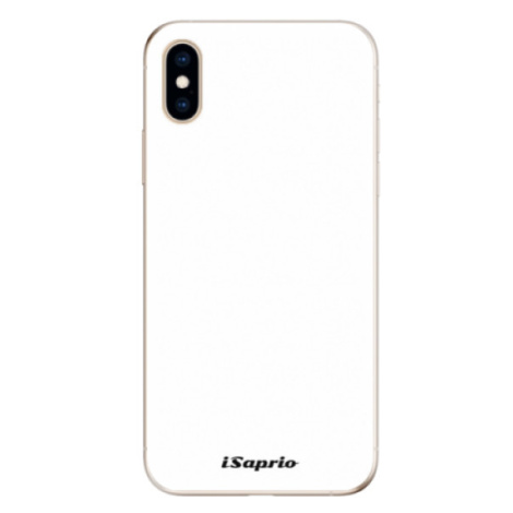 Odolné silikónové puzdro iSaprio - 4Pure - bílý - iPhone XS