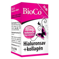 BIOCO Hyaluronic acid + collagen 30 kapsúl