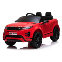 Elektrické autíčko Range Rover EVOQUE, Jednomiestne, červené, Kožené sedadlá, MP3