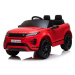 Elektrické autíčko Range Rover EVOQUE, Jednomiestne, červené, Kožené sedadlá, MP3