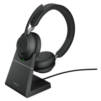 Jabra Evolve2 65/Stereo/USB/BT/Bezdrať/Stand/Čierna